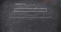 Desktop Screenshot of phmhealth.com